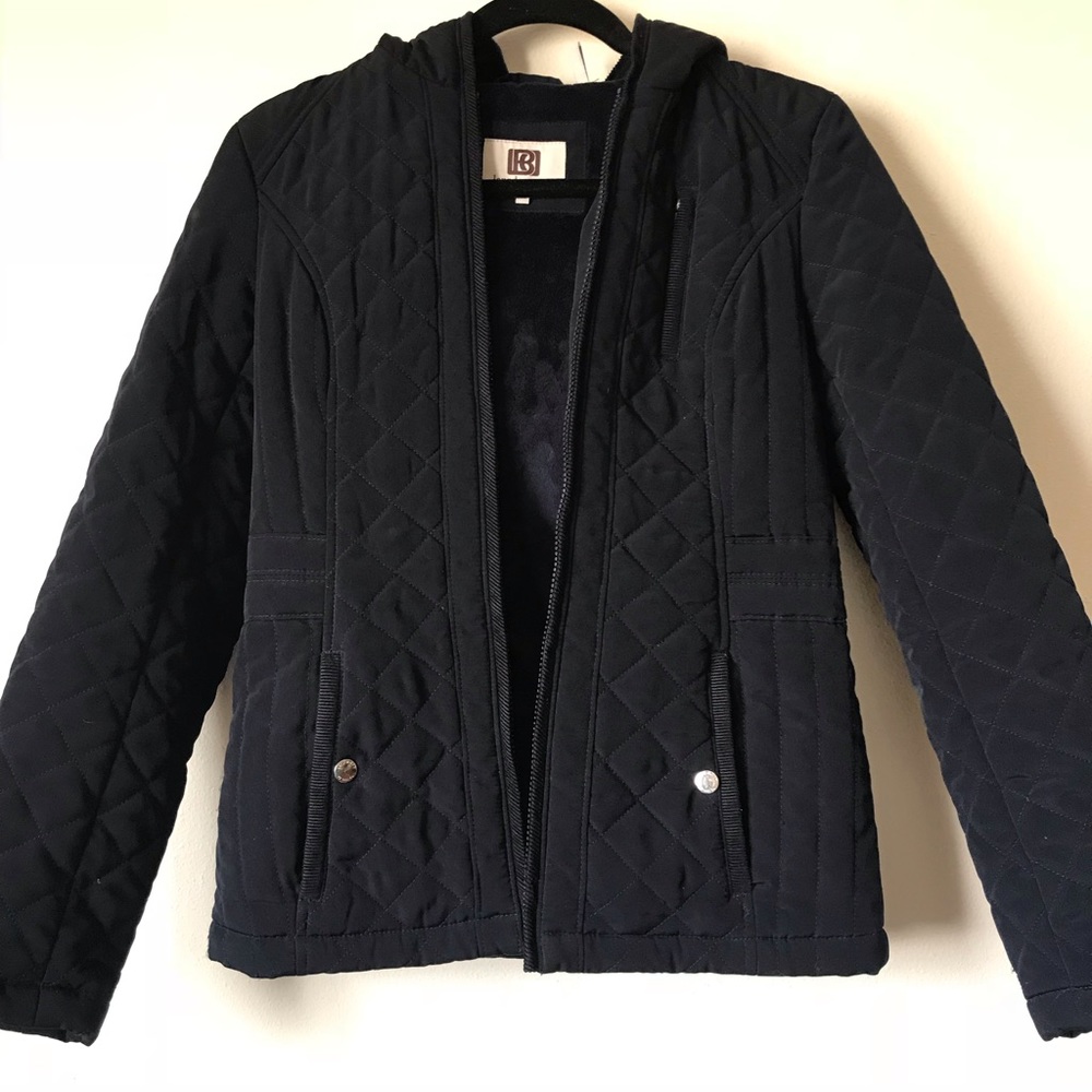 Navy blue padded coat fall/winter